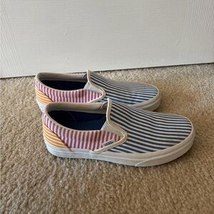 Vans Multicolor Striped Slip-On Sneakers